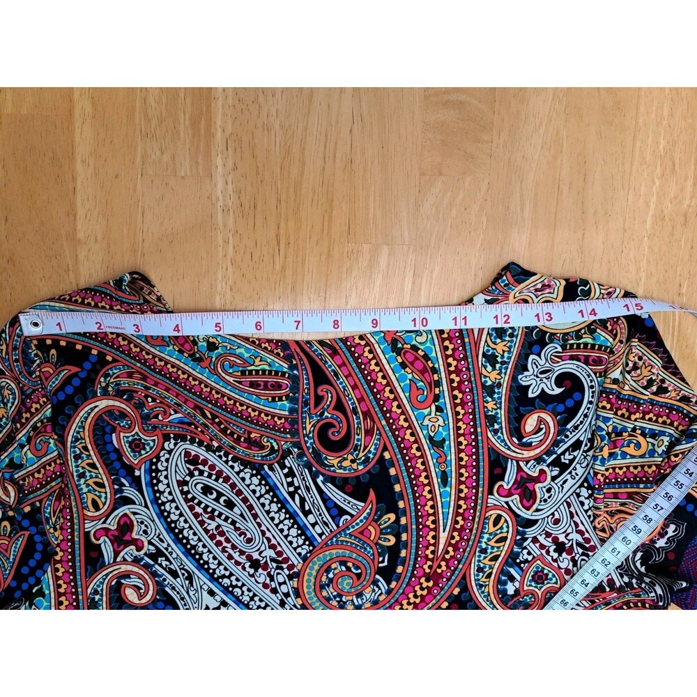 MSK Dress Lot of 2 Tropical Floral Paisley Stretchy Comfortable Size Medium - Picture 14 of 15